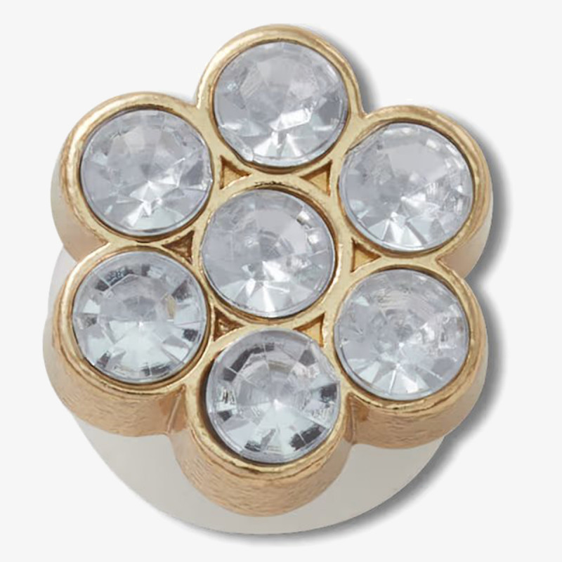 Crocs Charms TINY SILVER GEM FLOWER 