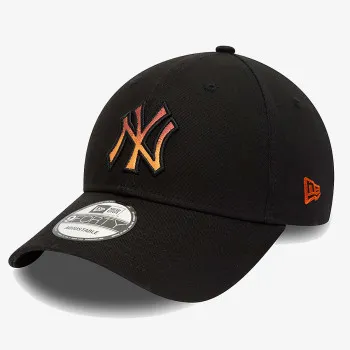 NEW ERA Kapele GRADIENT INFILL 9FORTY NEYYAN  BLKRDW 