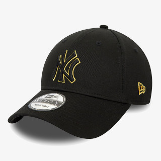 New Era Kapele METALLIC OUTLINE 9FORTY NEYYAN  BLKMTG 