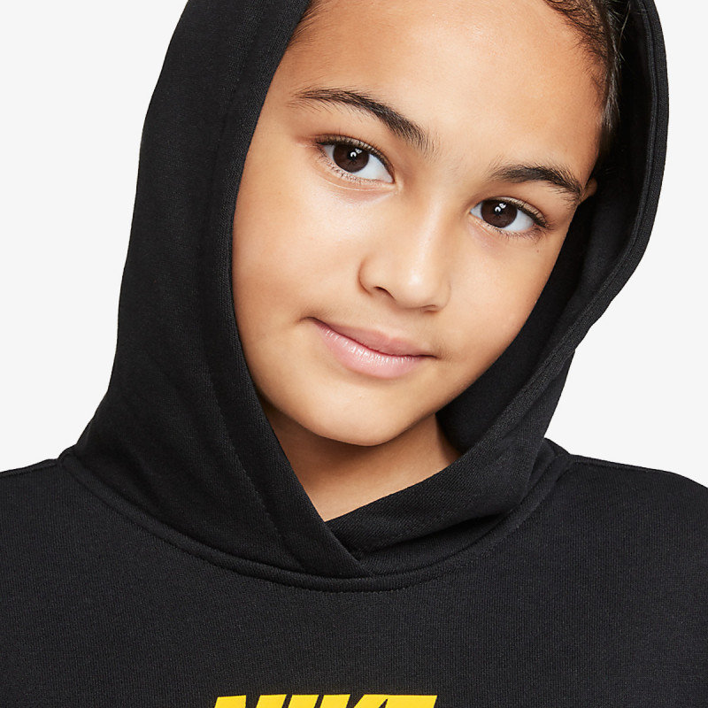 Nike Bluza G NSW CLUB FT CROP HOODIE HBR 