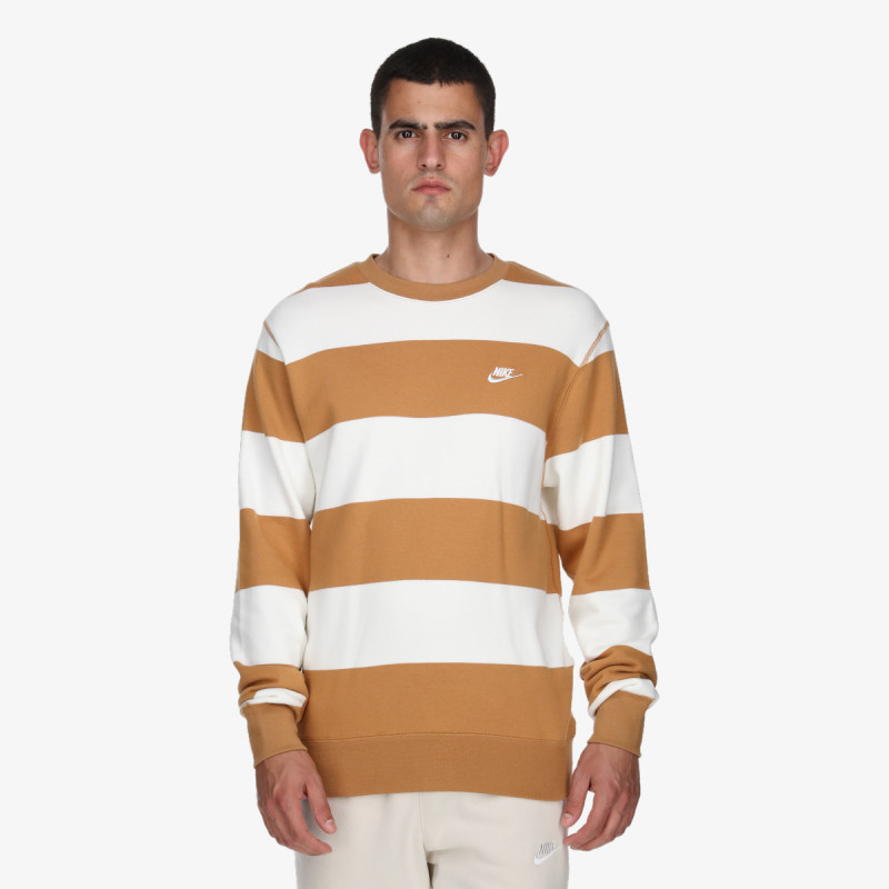 Nike Bluza M NK CLUB STRIPE HVY FT CREW 