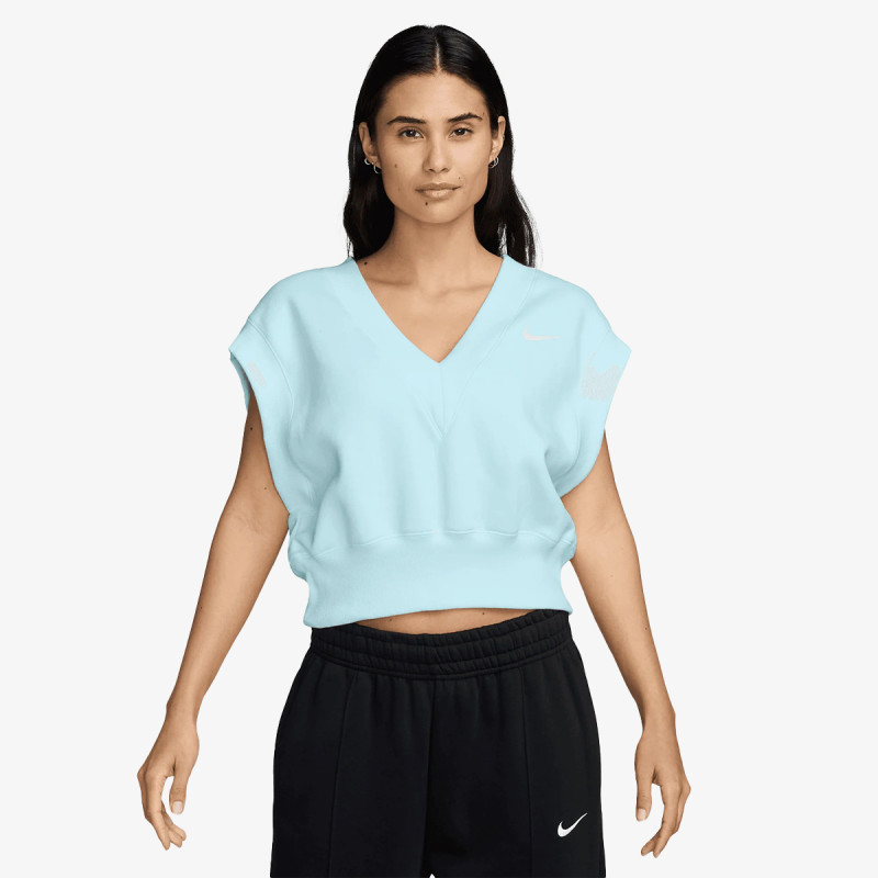 Nike Kanatjere W NSW PHNX FLC SLVLS VNECK CRP 