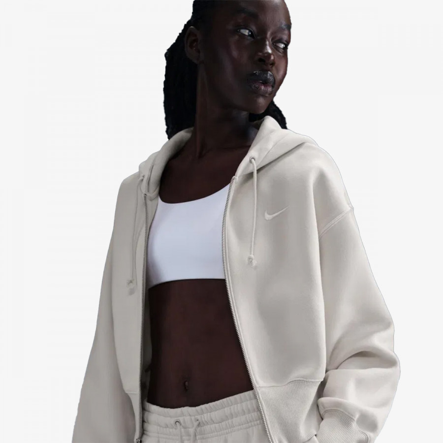 Nike Bluza W NSW PHNX FLC LSE CROP FZ HDY 