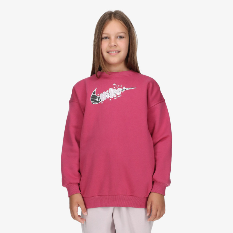 Nike Bluzë me mëngë të gjata G NSW CLUB FLC OVRSZD CREW GX 