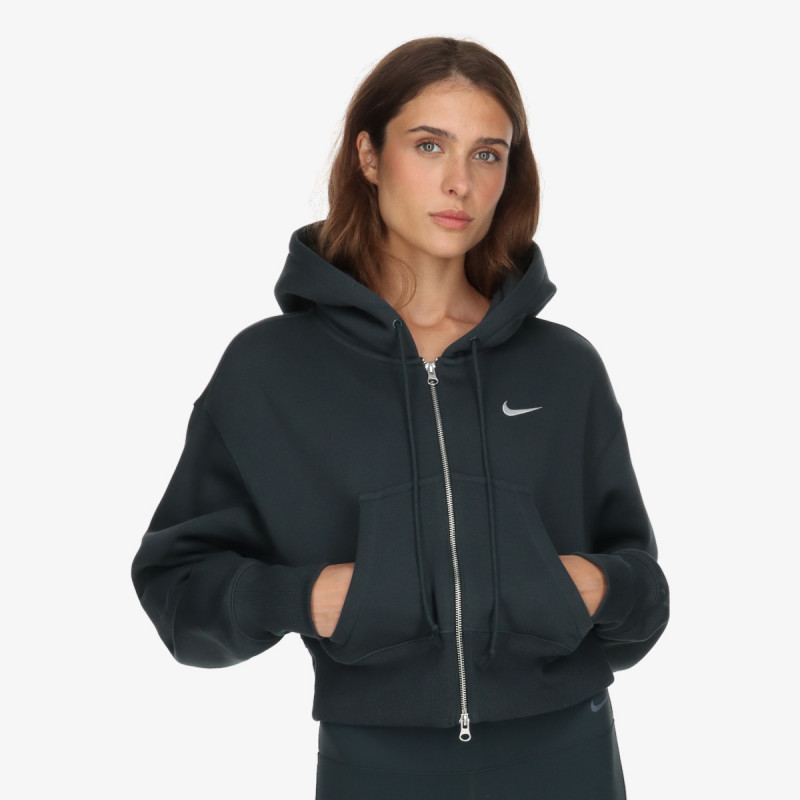 Nike Streçe W NSW PHNX FLC CROP FZ HDY 