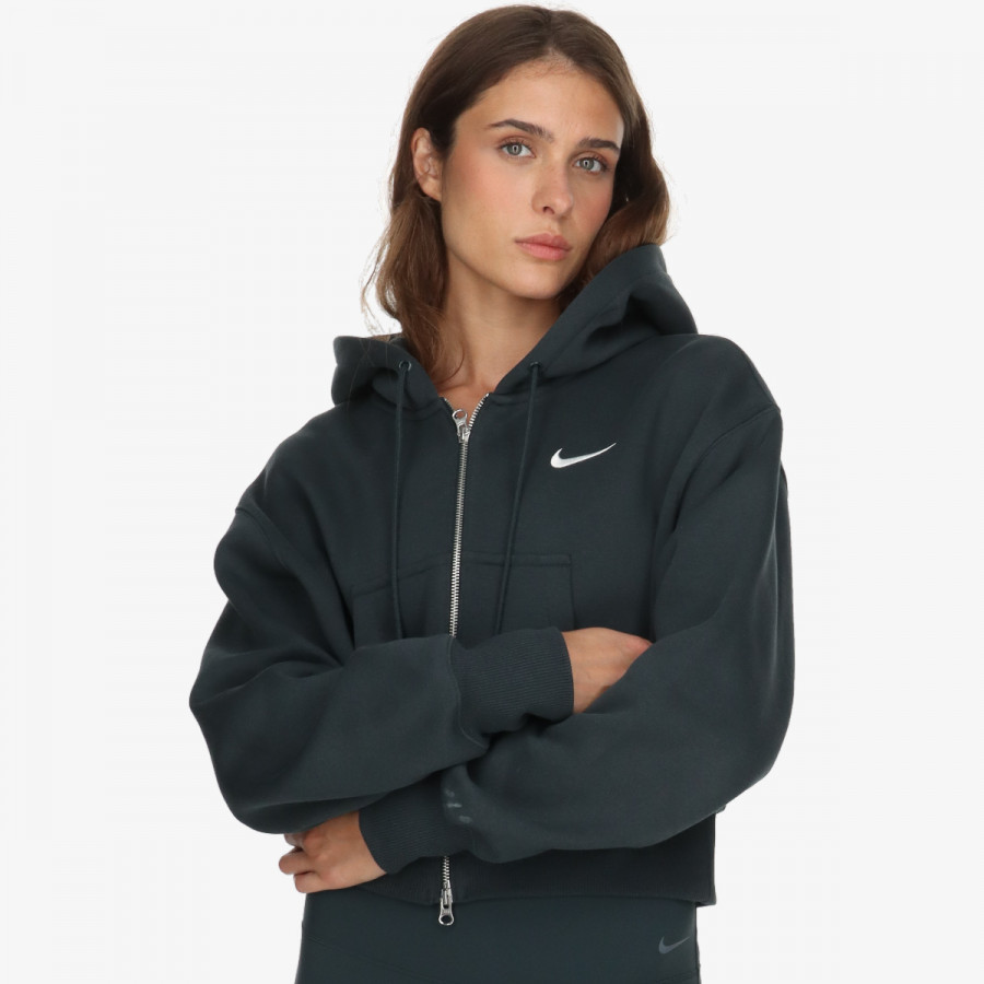 Nike Streçe W NSW PHNX FLC CROP FZ HDY 