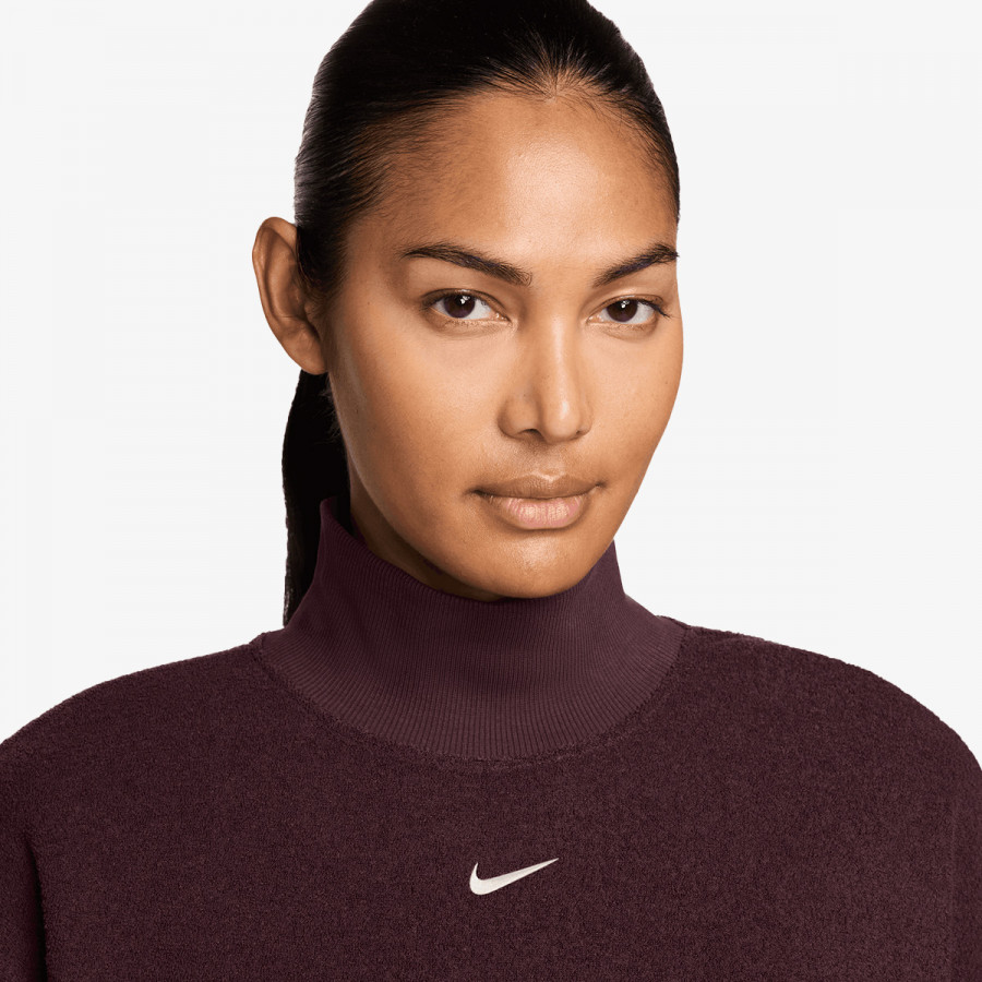 Nike Bluza W NSW PHNX PLSH LS MOCK TOP 