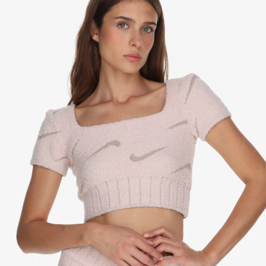 Nike Bluzë W NSW PHNX BCL SS CROP TOP 