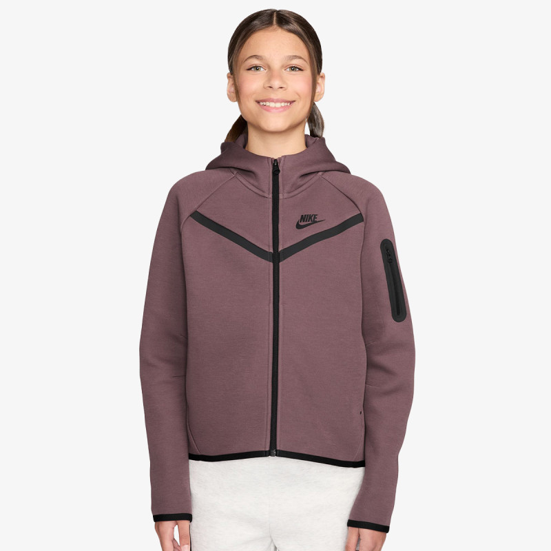 Nike Bluza G NSW TCH FLC HD FZ LS - PD 