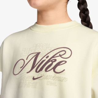 Nike Bluza G NSW CLUB FLC BXY CREW GFX 