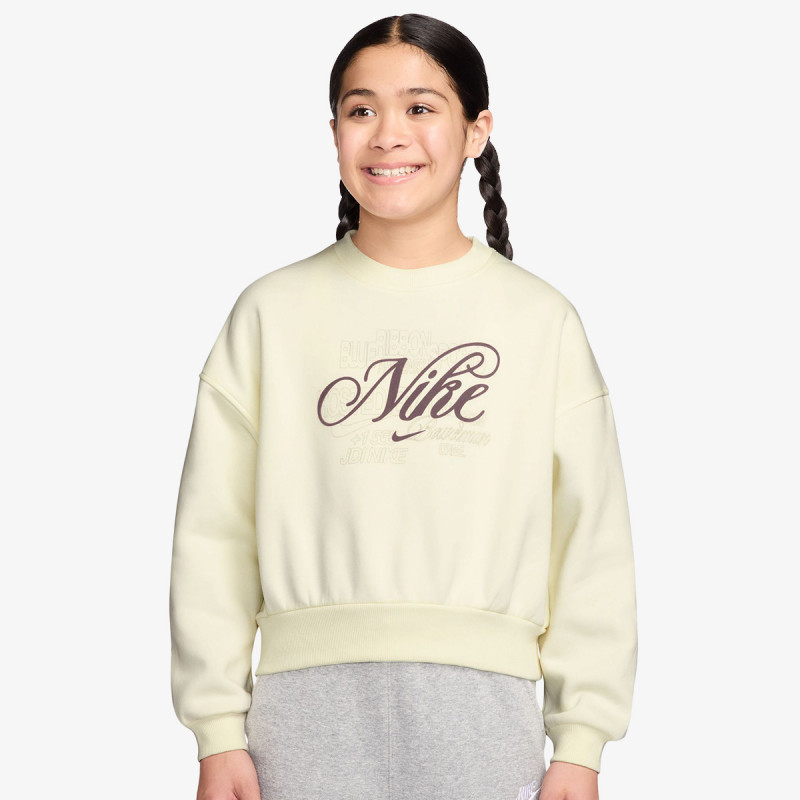 Nike Bluza G NSW CLUB FLC BXY CREW GFX 