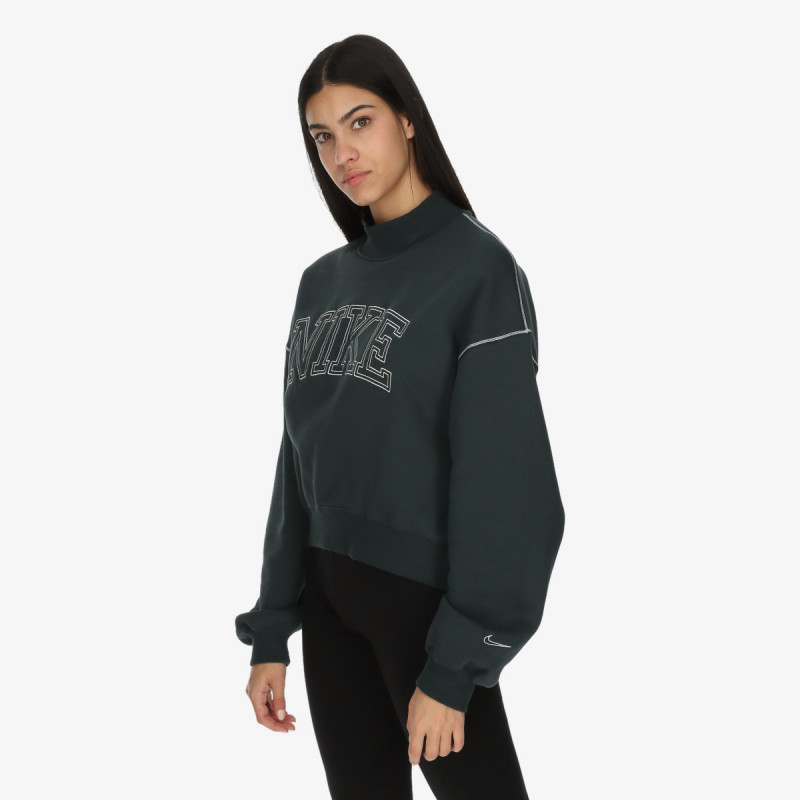 Nike Bluza W NSW PHNX FLC LOGO MOCK NECK 