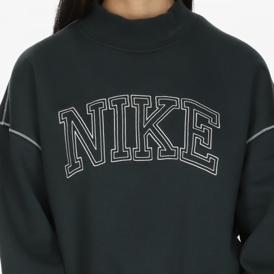 Nike Bluza W NSW PHNX FLC LOGO MOCK NECK 