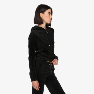 Juicy Couture Bluza CLASSIC VELOUR HOODIE WITH JUICY  LOGO 