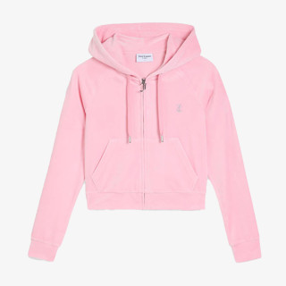Juicy Couture Bluza CLASSIC VELOUR HOODIE WITH JUICY  LOGO 