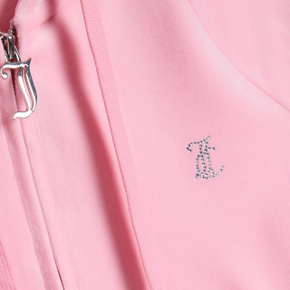 Juicy Couture Bluza CLASSIC VELOUR HOODIE WITH JUICY  LOGO 