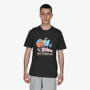 NEW BALANCE Bluzë Hoops Cotton Jersey Short Sleeve T-shirt 