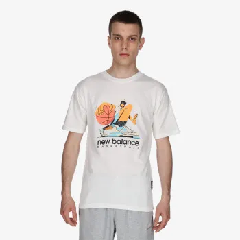 NEW BALANCE Bluzë Hoops Cotton Jersey Short Sleeve T-shirt 