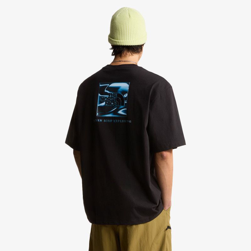 The North Face Bluzë LIQUID BOX NSE OVERSIZE SHORT SLEEVE 