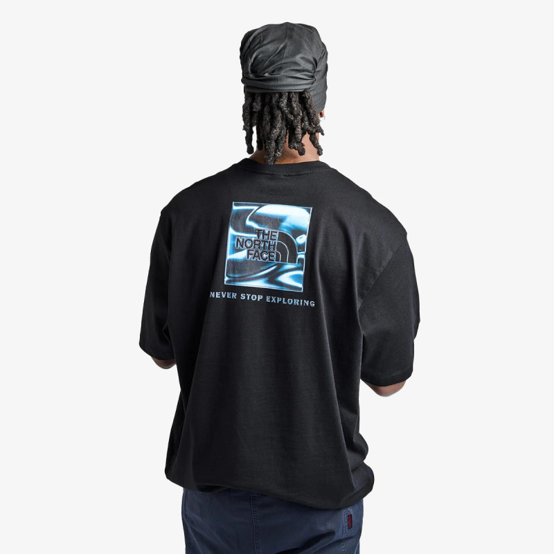 The North Face Bluzë LIQUID BOX NSE OVERSIZE SHORT SLEEVE 