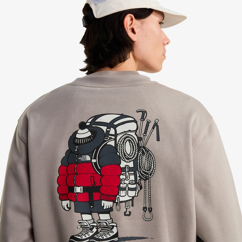 The North Face Bluzë U GEAR UP GET OUT RLX CREW-GRAPHIC 