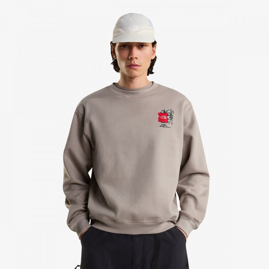 The North Face Bluzë U GEAR UP GET OUT RLX CREW-GRAPHIC 