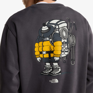 The North Face Bluza U GEAR UP GET OUT RLX CREW-GRAPHIC 