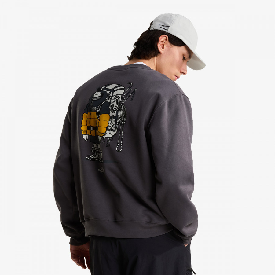 The North Face Bluza U GEAR UP GET OUT RLX CREW-GRAPHIC 